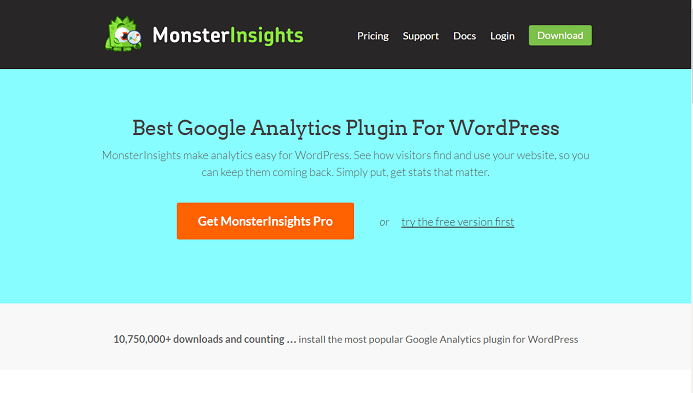افزونه گوگل آنالیز  MonsterInsights Pro v5.5 برای وردپرس